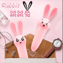 Rabbit 跳跳兔 ‧ 挑逗陰乳震動棒【特別提供保固6個月】