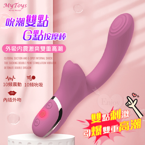 Mytoys.My Airy Clit 10x10頻吸吮震動吮潮雙點G點按摩棒【特別提供保固6個月】
