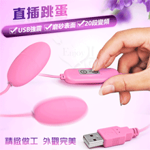 USB 12段變頻磨砂雙跳蛋 - 甜蜜粉﹝即插即用快感跳蛋﹞【特別提供保固6個月】