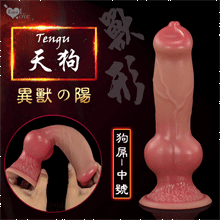 異獸の陽 ‧ 天狗 Tengu - 液態矽膠軟Q肉彈加固吸盤狗屌﹝中號﹞