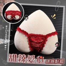 甜辣愛心露臀蕾絲褲|細緻滾邊 × 蝴蝶結誘惑點綴﹝紅﹞