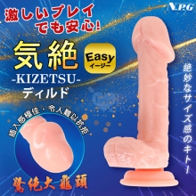 日本NPG．気絶ディルド 驚絕大龜頭插入活塞運動滿足感吸盤老二陽具-肉色